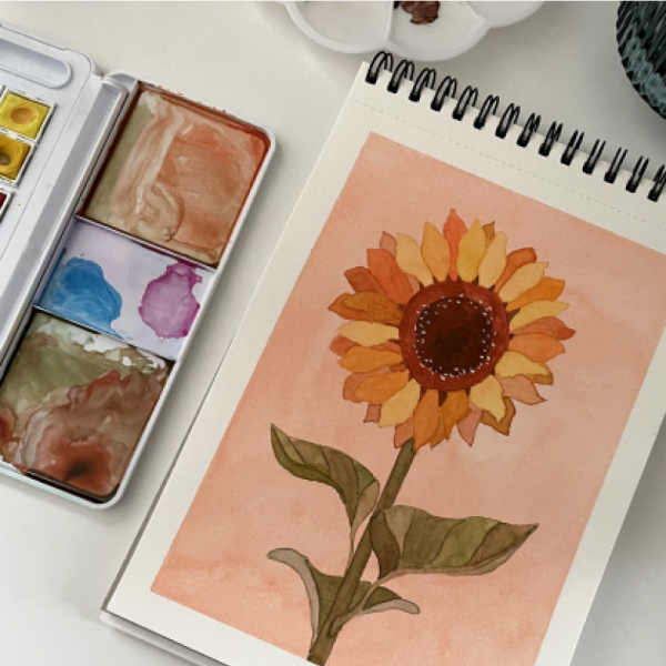 Sunflower | Watercolor
